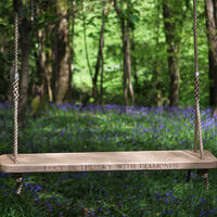 Double Rope Swing Bespoke Carving Sitting Spiritually