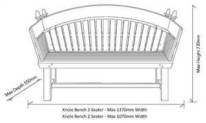 Garden Swing Seat dimensions