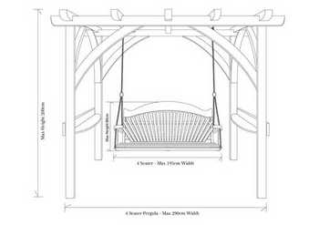 Garden Swing Seat dimensions