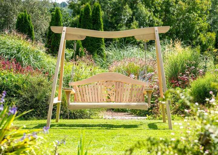 An Oak Swing Seat Through The Seasons: A Gorgeous Garden Feature All Year Round