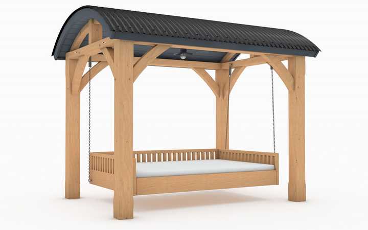 The Oak Canopy Swinging Day Bed Our Garden Furniture Range