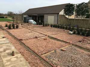 The Courtyard Garden takes shape
