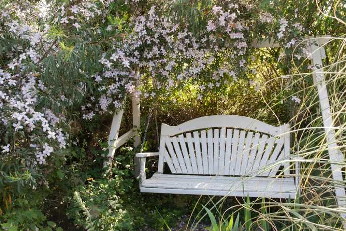 The first Sitting Spiritually Swing Seat, still in the garden to this day
