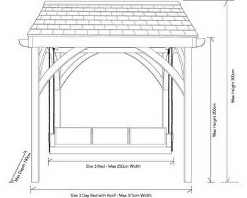 Garden Swing Seat dimensions
