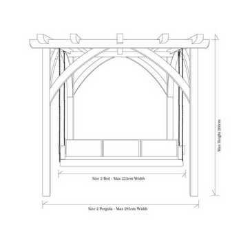 Garden Swing Seat dimensions