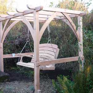 Newly Installed Pergola in the Sitting Spiritually Garden