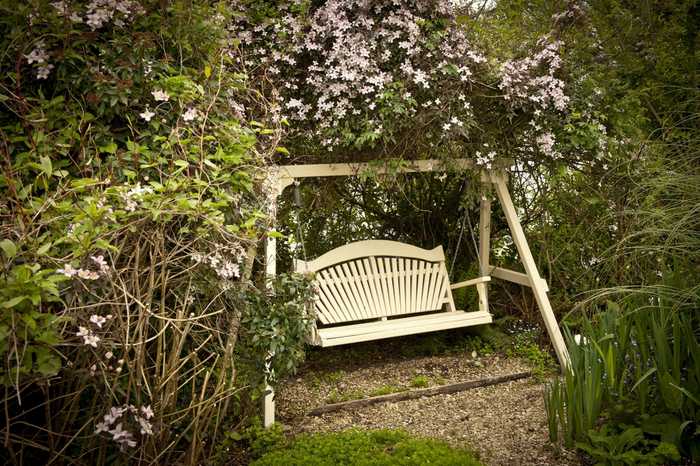 Harmony Swing Seat, now 16 years old, in The Sitting Spiritually Garden