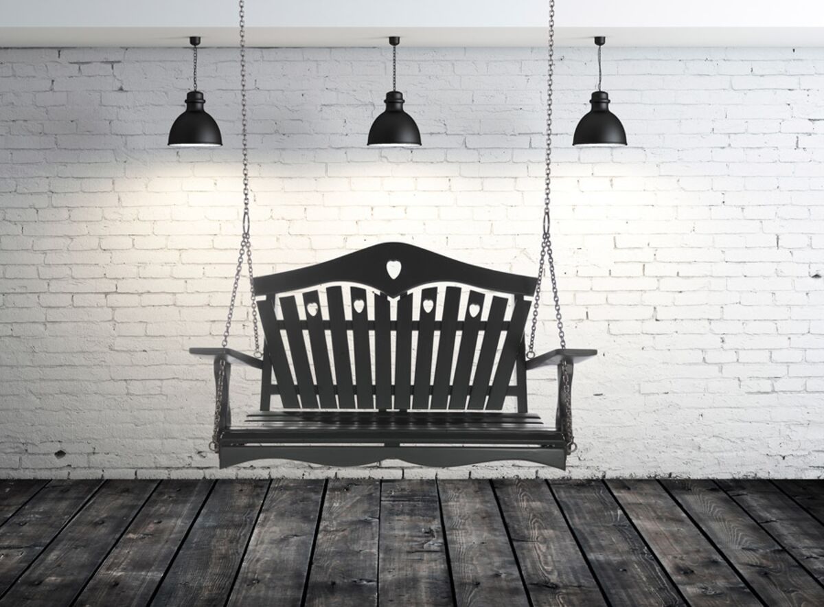 Heart Back Garden Swing Seat