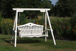 Garden Swing Seat in White - Harmony in Painted Pine
