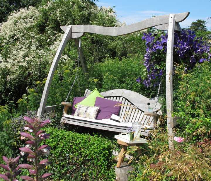 Natrually-aged Garden Swing Seat