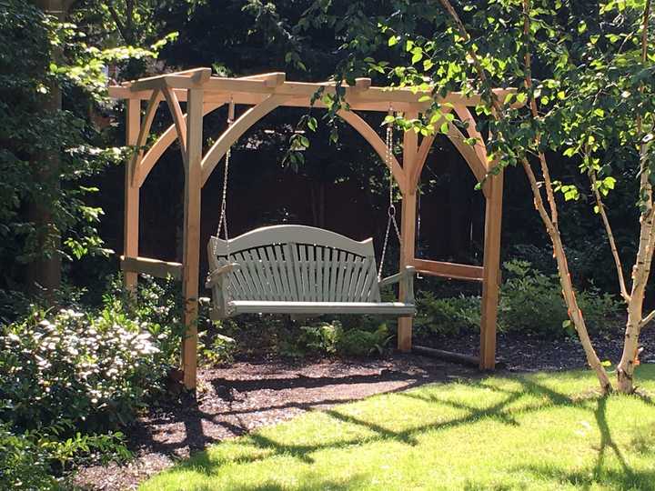 Pergola on sale swing seat