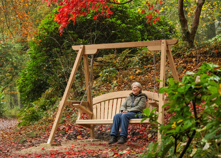 Garden Swing Seat Tranquillity in FSC Oak