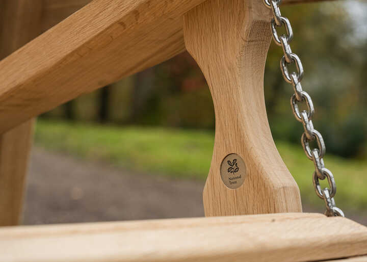 Handcrafted swing seat being made in the workshop