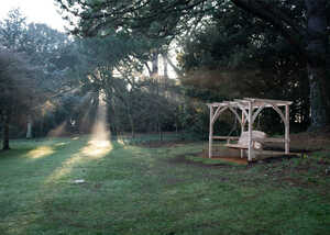 Bespoke Wooden Bench at Shepherd House