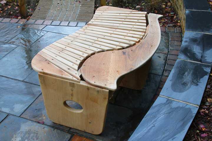 Garden Bench - The Swirl Bench