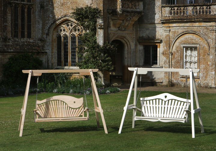 Garden Swing Seats Situated at Forde Abbey
