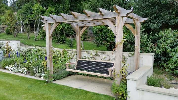 Modern garden swing discount seat