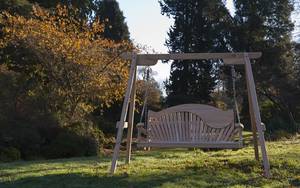 Garden Swing Seat in Western Red Cedar | RHS Serenity | Sitting Spiritually