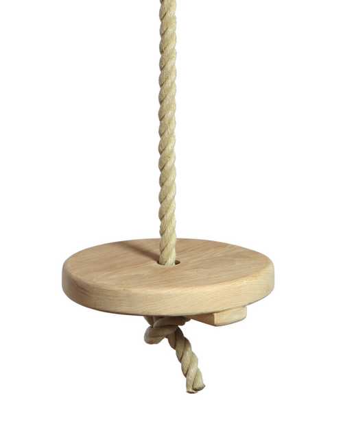 Round Seated Oak Rope Swings | Sitting Spiritually