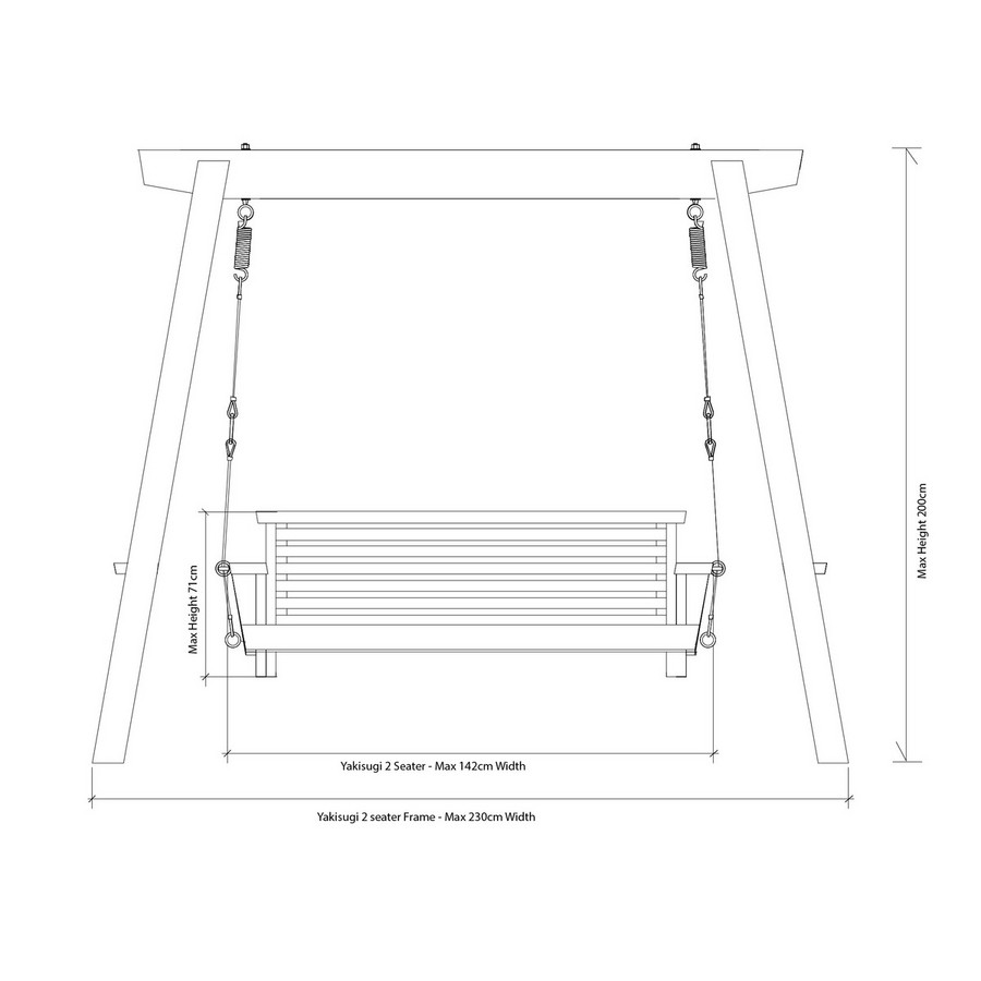 Contemporary Garden Swing Seat 